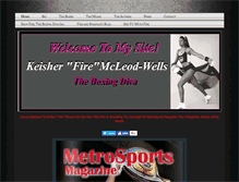 Tablet Screenshot of firetheboxingdiva.com